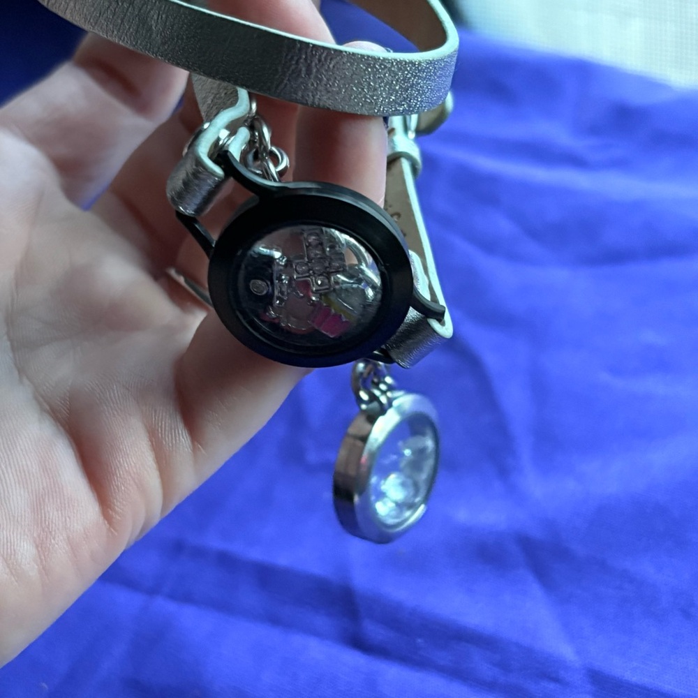 Origami Owl wrap around bracelet living lockets floating charms jewelry bundle